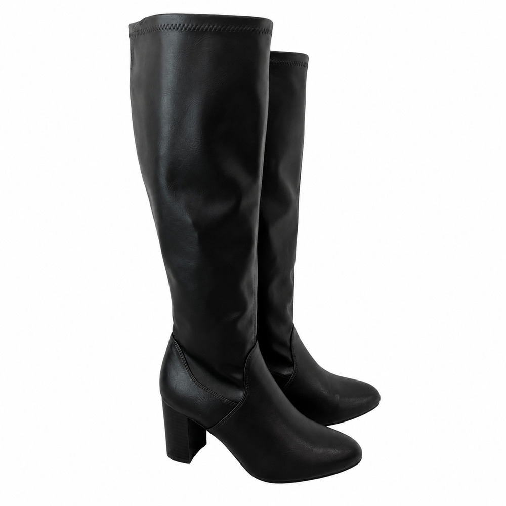Michael by Michael Shannon Black Knee High Boots Women’s Size 6 Block Heel